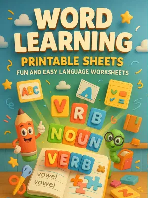 Word-Learning-Printable-Sheets-–-59-Fun-and-Easy-Language-Worksheets-300x400 Word Learning Printable Sheets-59 Fun and Easy Language Worksheets