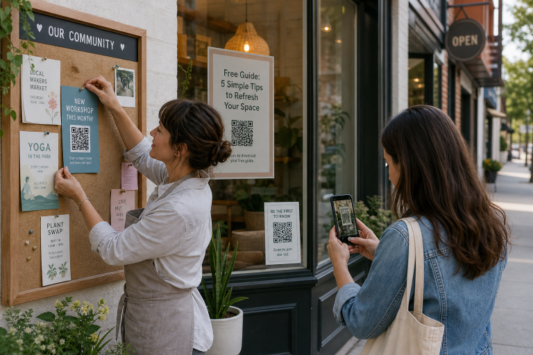 How Small Businesses Can Use QR Codes on Flyers, Posters, and Storefront Signs